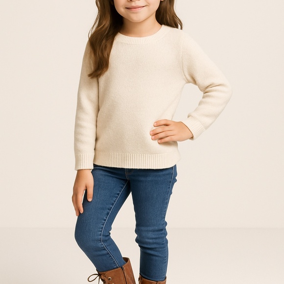 Quilted Combat Boots – Brown Faux Leather, Size 4 girls - Picture 2 of 6